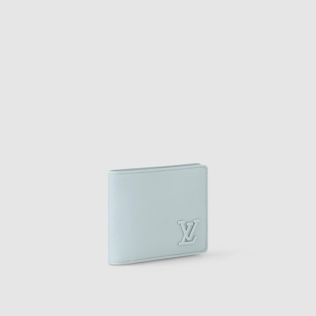 Ví Louis Vuitton Multiple Wallet Lv Aerogram Nam Xanh Dương Nhạt